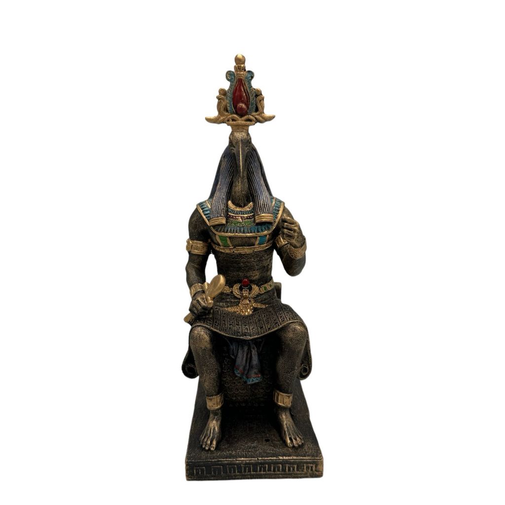 Estatua Deus Thoth Egpcio Egito Wiccaa
