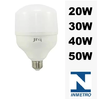 Lâmpada Led Bulbo 20w, 30w, 40w, 50w E27 Bivolt 6500K Branco Frio