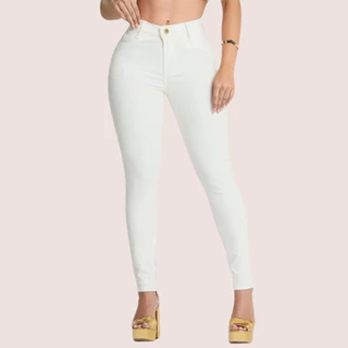 Calça Jeans OFF WHIT alby denim delux original.