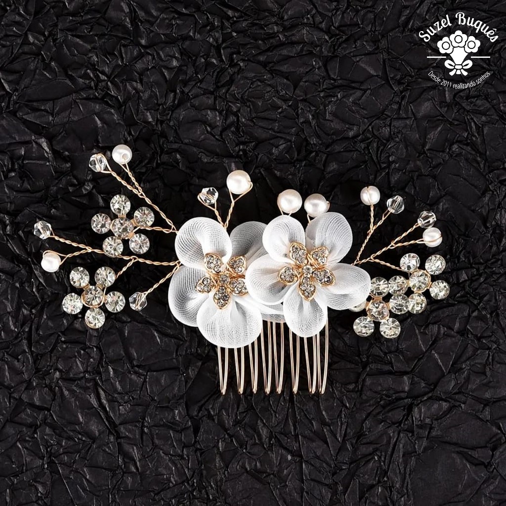 Arranjo Para Cabelo Noiva Grinalda Casamentos Festa