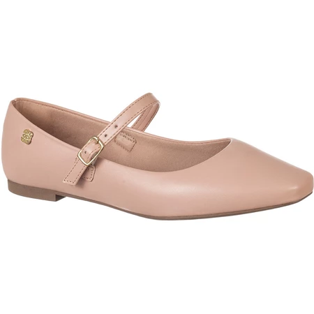 Sapatilha Feminina GiGiL Bico Quadrado Mary Jane Boneca Sapatinho Confortável Moda Blogueira Macia