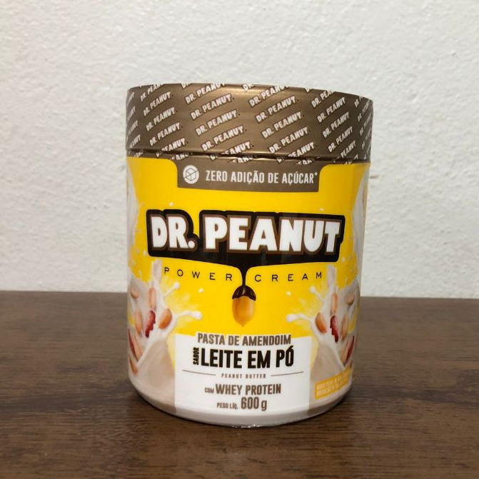 Pasta de Amendoim DR.Peanut sabor Leite em Po com Whey Protein 600g ...