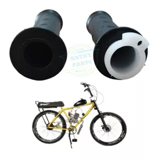 Manopla para Bicicleta Motorizada + Roldana Acelerador Bike Motor 2 tempo Moskito
