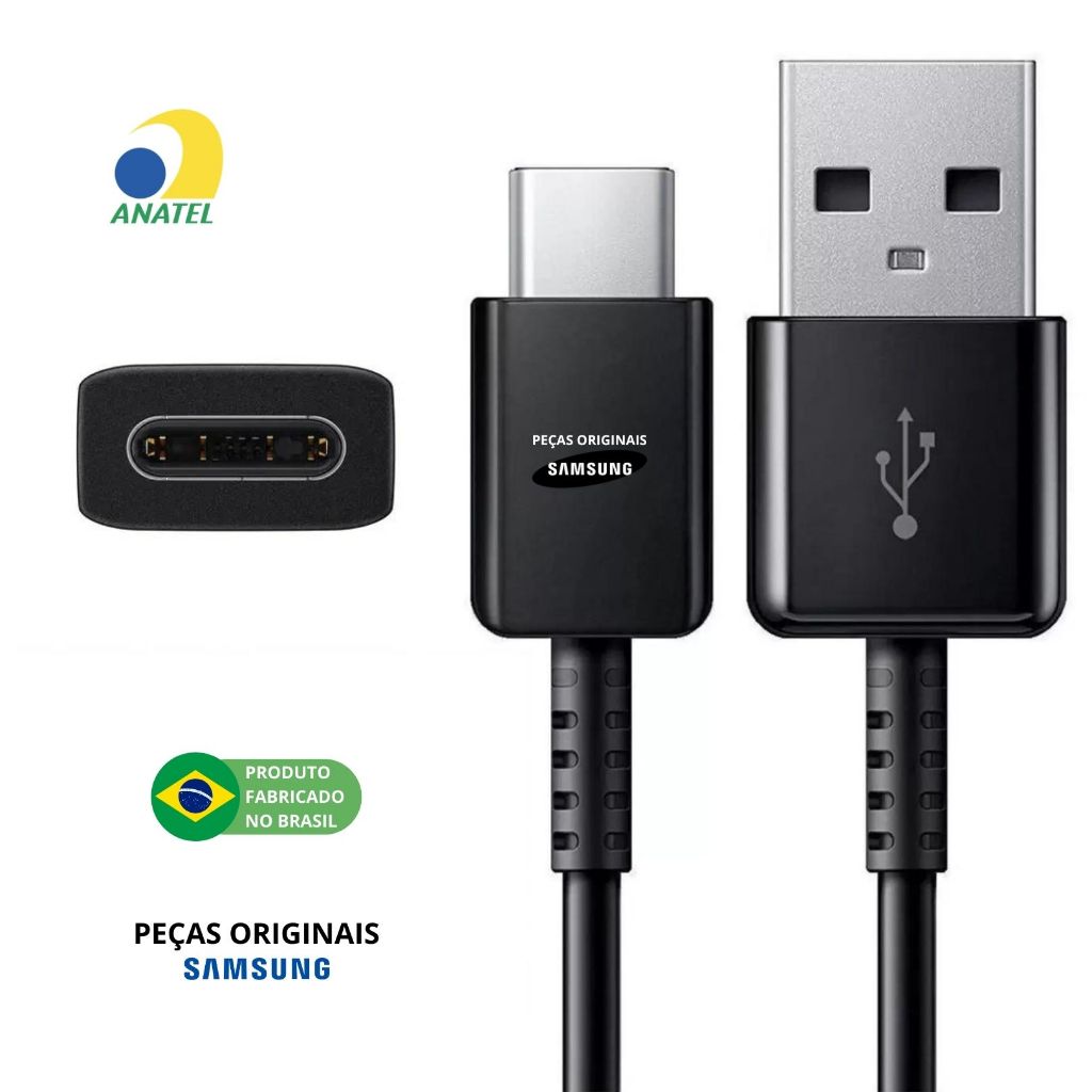 Cabo Usb Tipo C Samsung original | Samsung Galaxy S8 (ORIGINAL MESMO - HOMOLOGADO ANATEL