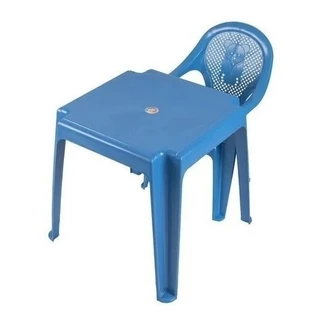 Mesa Com Cadeira Infantil Azul E Rosa Menino Menina Criança