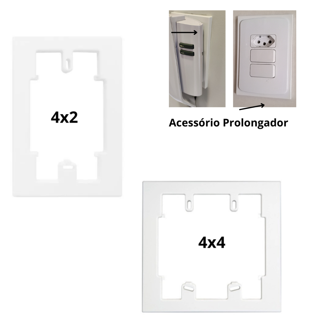 Prolongador Suporte para Placa Caixa 4x2 e 4x4 Margirius