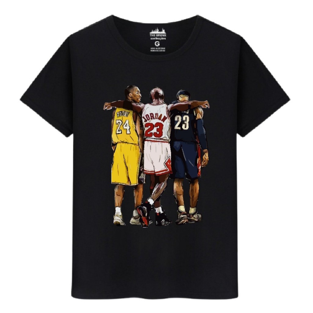 Camiseta Masculina Casual Algodão Lendas Do Basquete
