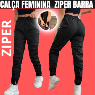 Calça Esportiva Academia Feminina Treino DryFit Tactel com Elastano