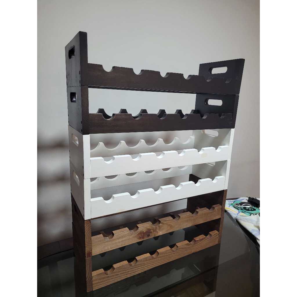 Rack Adega para Vinho - 12 garrafas (Modular/Empilhável) - Acex WT
