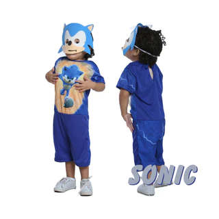 Fantasia Infantil Personagem Curta Short Sonic