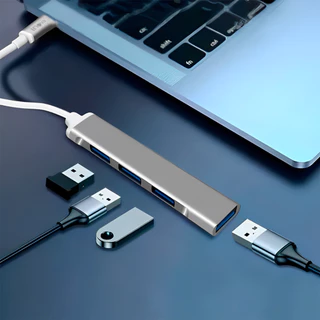 Hub Adaptador Usb Tipo C USB-A 4 Portas Multiportas Celular Pc