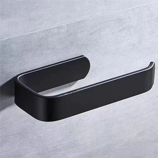 Porta Papel Higiênico em Plástico de 4mm - Cor Preta -EM-3758