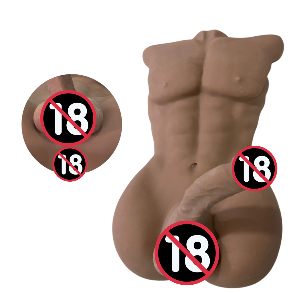 Boneco Sexual Realístico Masturbador Homem Negro Pênis Ânus