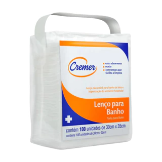 Lenço para Banho e Higiene Cremer com 100 Unidades em Oferta na Shopee