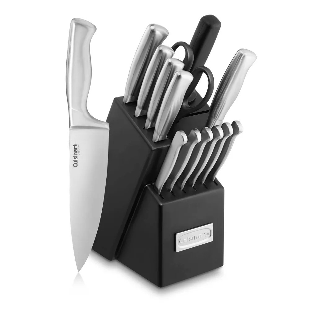Conjunto De Facas Cuisinart 15 Peças Aço inoxidável C77ss-15pk