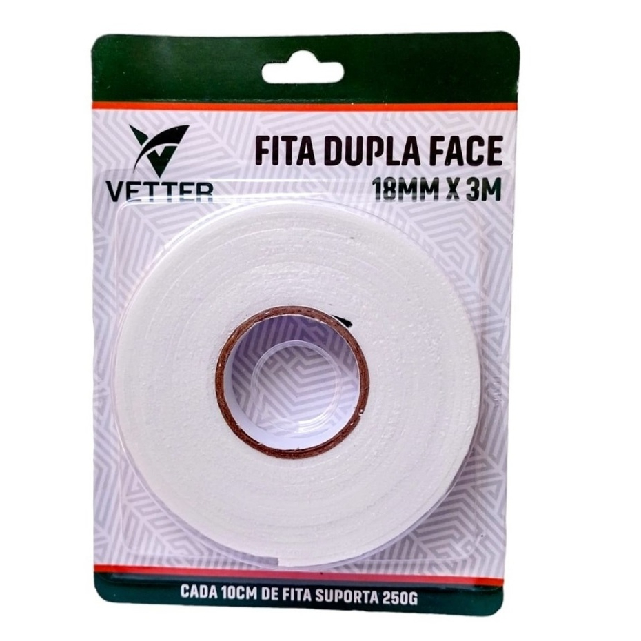 Fita Banana Dupla Face TEC 19mmX1,5m por R$12,90