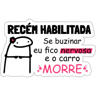 Adesivo Recém Habilitada - FLORK