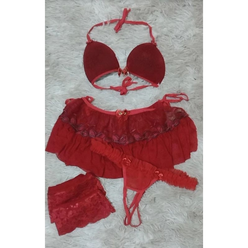 conjunto sensual calcinha homem apressado /saia/meia