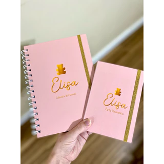 Caderneta de Vacina/ Porta Documentos/ Ursinho Clean / Rose / Personalizada