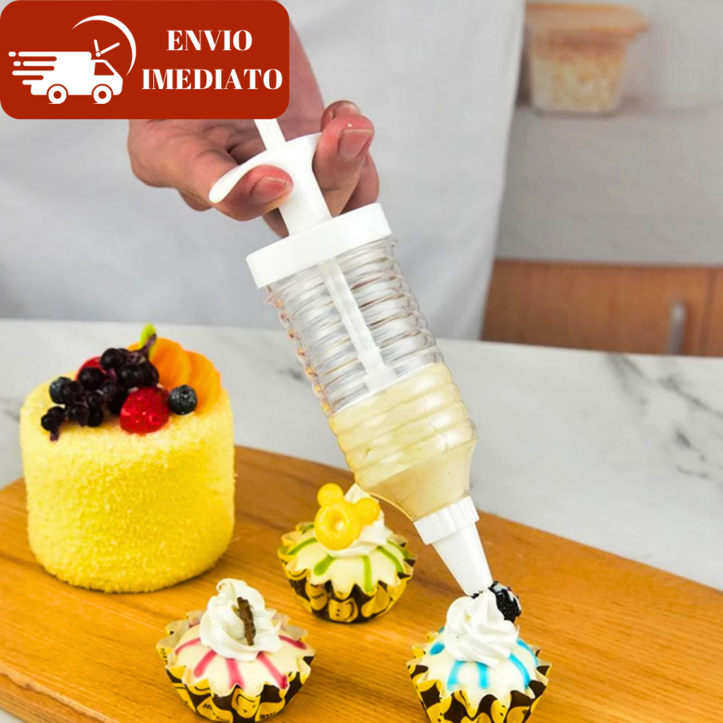 Kit Confeiteiro Bisnaga Com 8 Bicos De Decorar Bolos e Doces para ...
