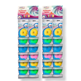 Pedra Sanitária - 24 unidades. Kit com 2 Cartelas. Desodorizante Sanitário - Várias Fragrâncias: Lavanda, Eucalipto, Jasmim, Tutti Frutti.