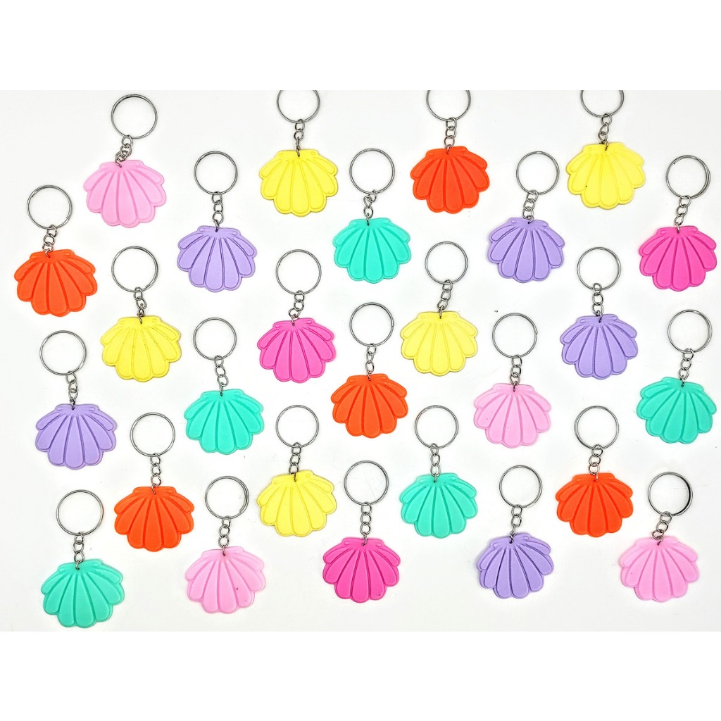 Chaveiro Concha Do Mar 10un Emborrachado Praia Festa Menina Lembrancinha