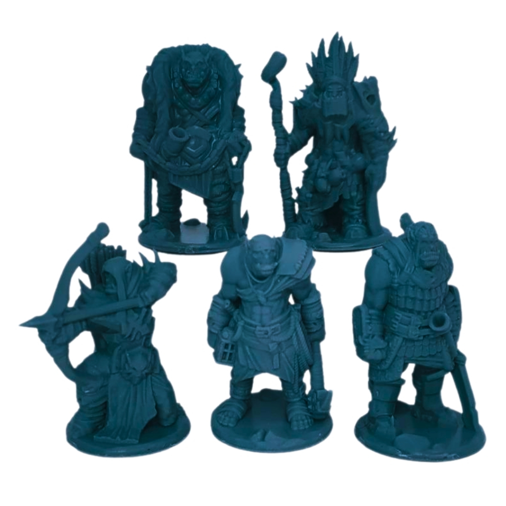 Pack de Orcs set 3 - Miniaturas 3D para jogos de RPG Dungeons and Dragons Monstros de D&D
