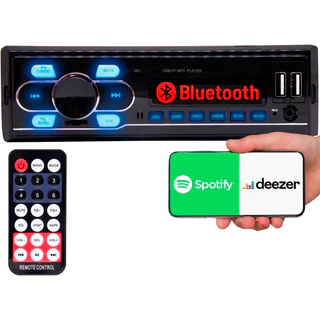 Aparelho de Som Automotivo Rádio MP3 Player Bluetooth USB SD Aux
