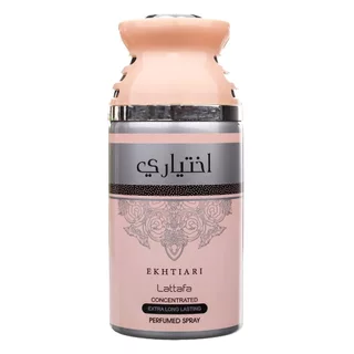 Perfume Árabe em Spray Concentrado Extra Longa Duração Lattafa Ekhtiari Extralongo Concentrado 250ml feminino