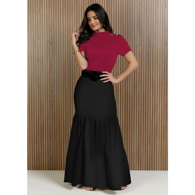 Catolicas Femininas Roupas Modestas Catolicas Shop Saia Midi