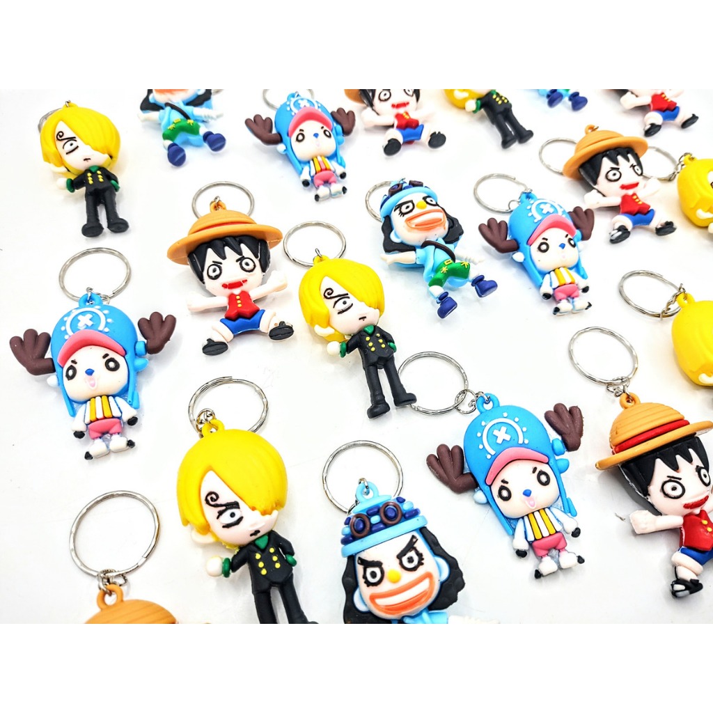 Chaveiro One Piece 3d 10un Variados Lembrancinha Festa Tema Filme Serie