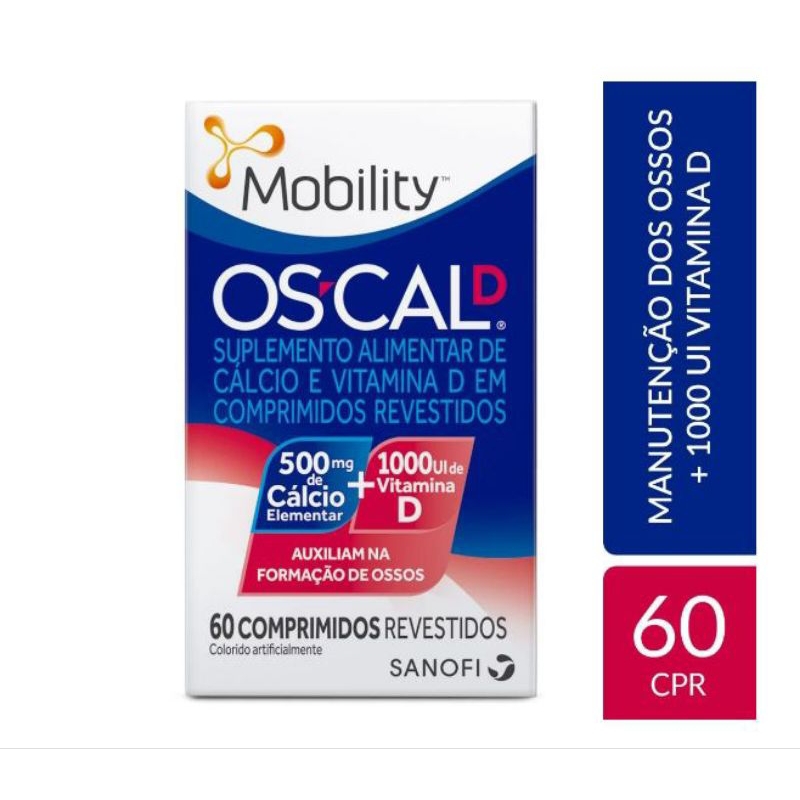 Oscal D 500mg 1000ui 60 Comprimidos | Shopee Brasil