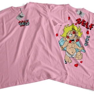 Camiseta Self Angel Love Kiss Anjinho Style Street Wear Coração