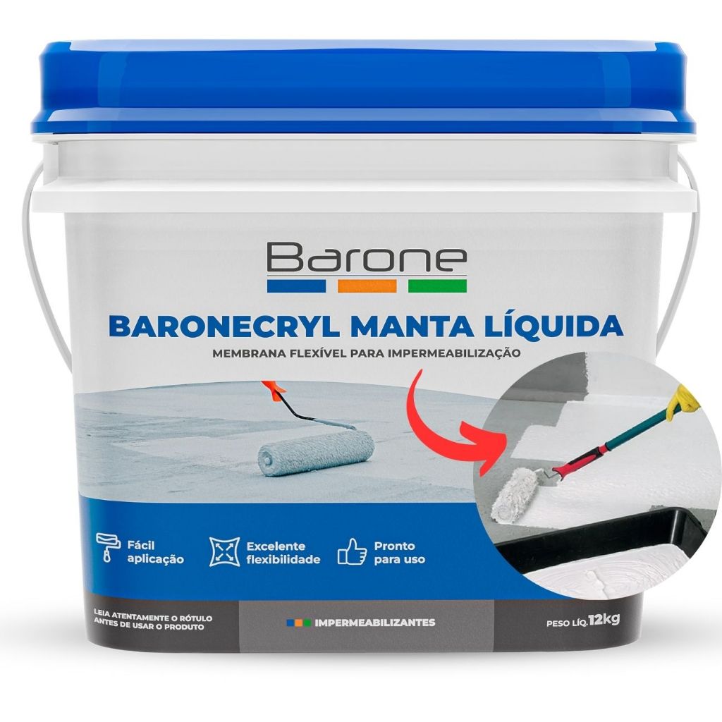 Manta Líquida Impermeabilizante 12kg Infiltração Laje Telha | Shopee Brasil
