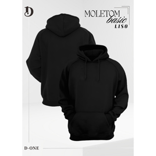 Moletom Masculino Feminino Canguru Blusa Frio Unissex Liso Sem Estampa Casaco Algodão Flanelado