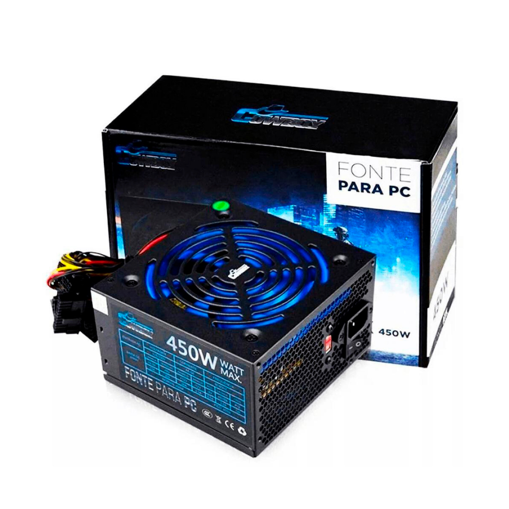 Fonte de alimentação para PC Knup Cowboy KP-533 450W 110V/230V