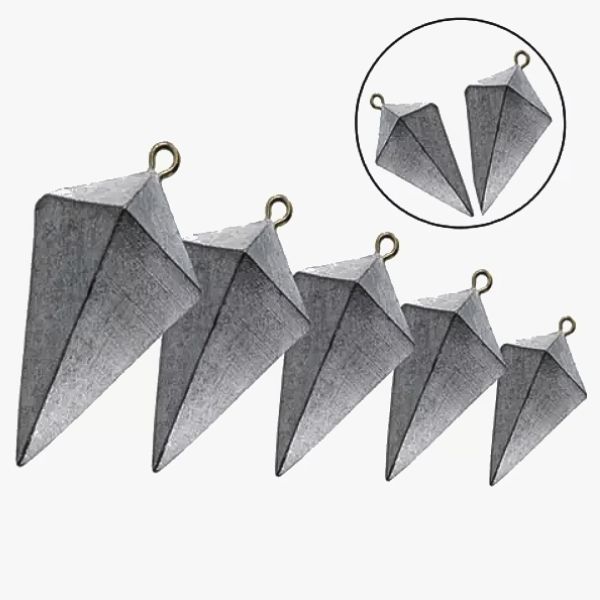 Kit Chumbada Pesca Praia Capela 5 Peças Vários Pesos