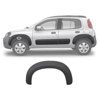 MOLDURA PARALAMA UNO WAY 2010/2014 DIANTEIRO CINZA TEXTURIZADO