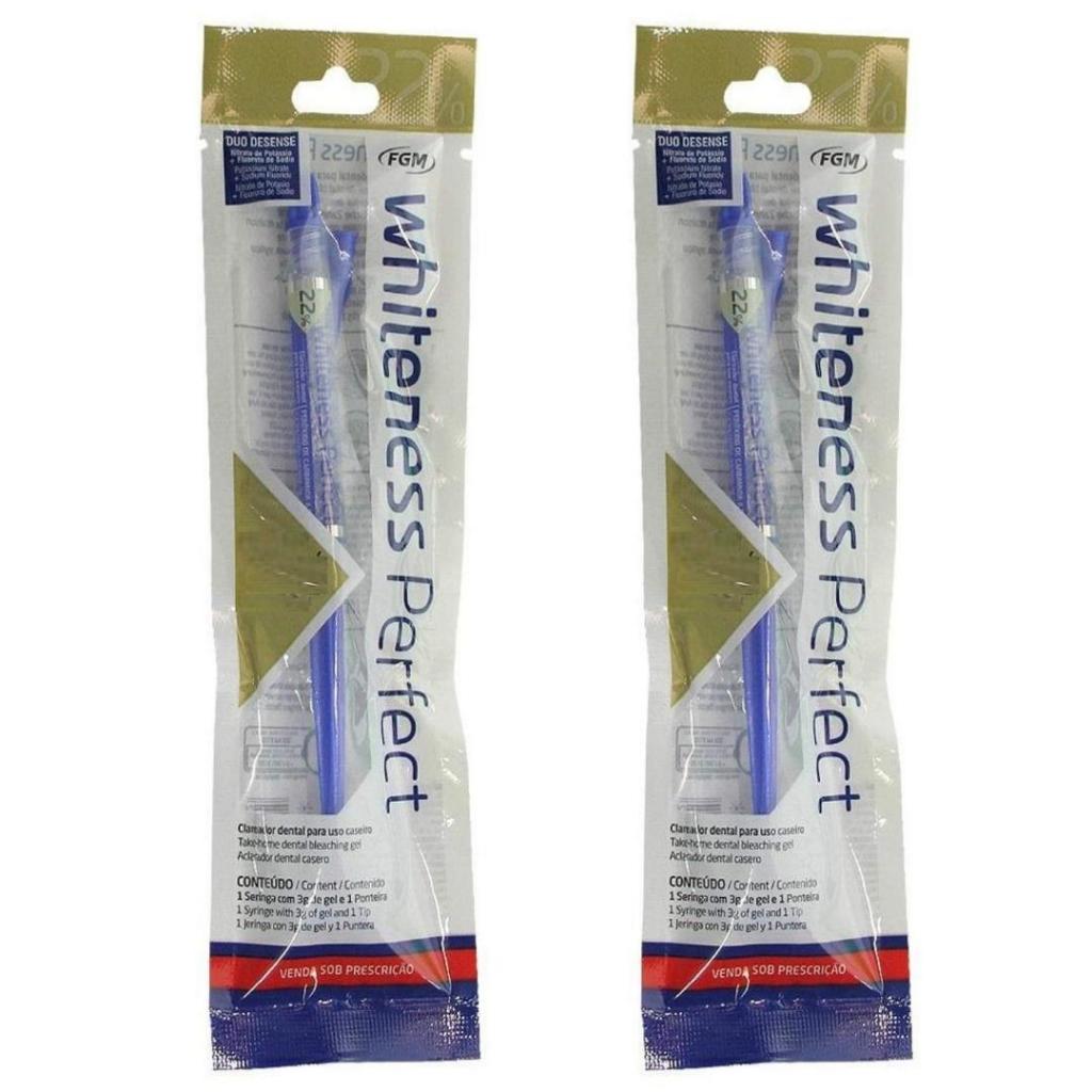 Clareador Dental Whiteness Perfect 22% Fgm 2 Unidades Original