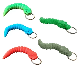 Chaveiro Cobra Articulada Flexi Snake Fidget Toy Brinquedos Anti Stress Alívio Ansiedade