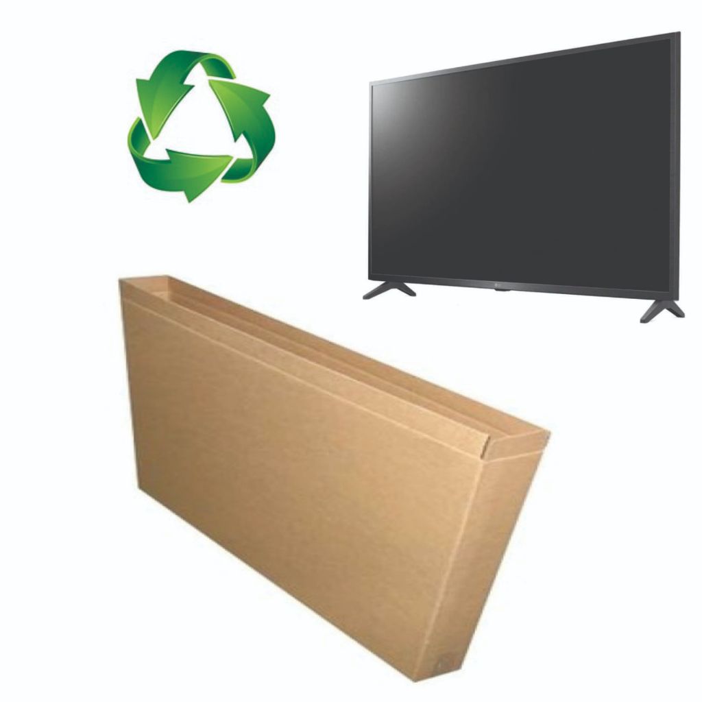Caixa papelão duplex para TV led lcd plasma Personalizada 32 polegadas 80x55x15