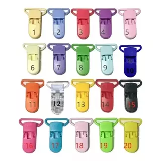 60 Pcs Prendedor De Chupeta Clip Jacaré - 3 Para Cada Cor Adicionar aos favoritos 4.8