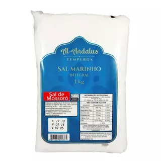 Sal Marinho Integral Com Iodo 1Kg - Andalus em Oferta na Shopee