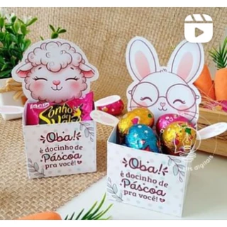 10 CAIXINHAS PARA CHOCOLATE PÁSCOA em Oferta na Shopee