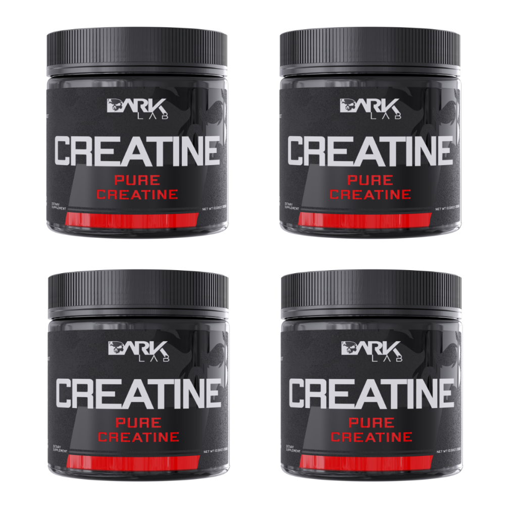 Kit 4x Creatina Monohidratada Pura 150g - Dark Lab | Shopee Brasil