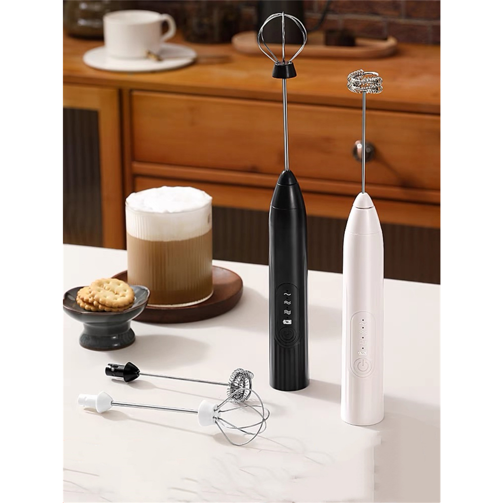 Batedor Misturador Mixer Elétrico para Bebidas Leite Café Clara de Ovos 2 EM 1 Facilida Vida Cores Aleatorio Com Valor Promoçao