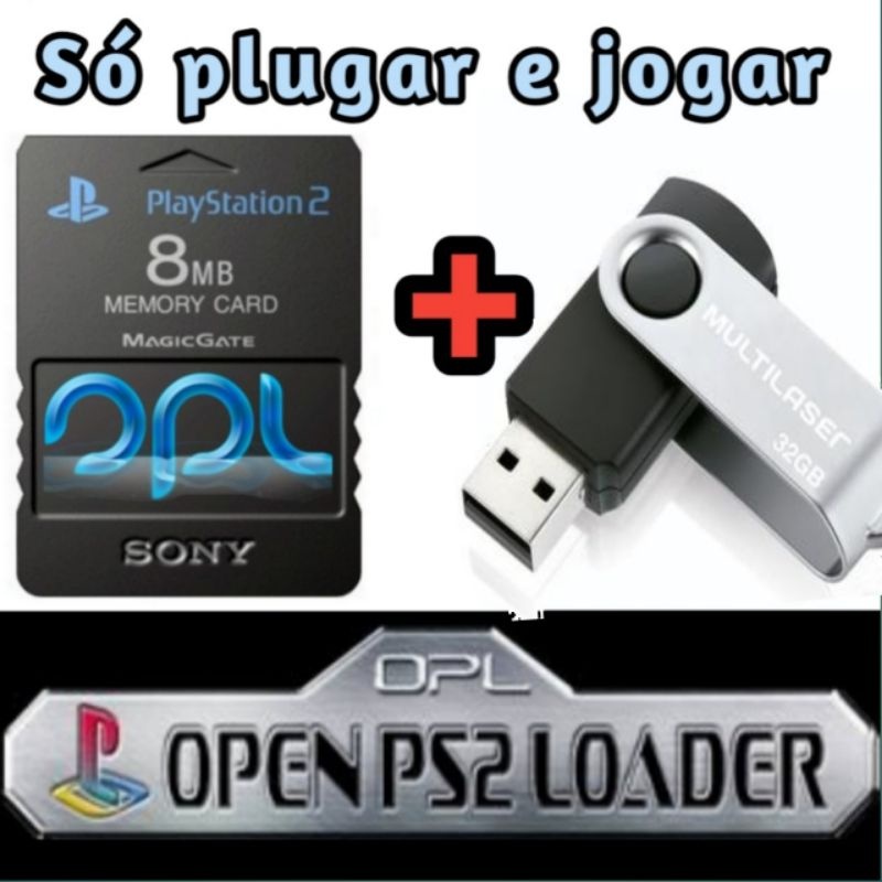 Kit OPL - Memory Card + Pendrive 64gb