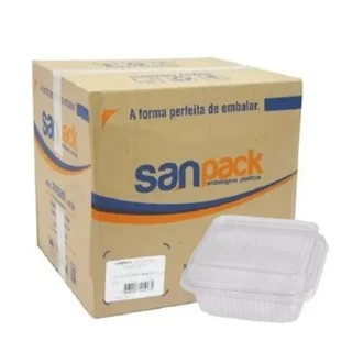 1000 Unidades Embalagens para doces bolos brigadeiro lanches - 200ml quadrada S-641