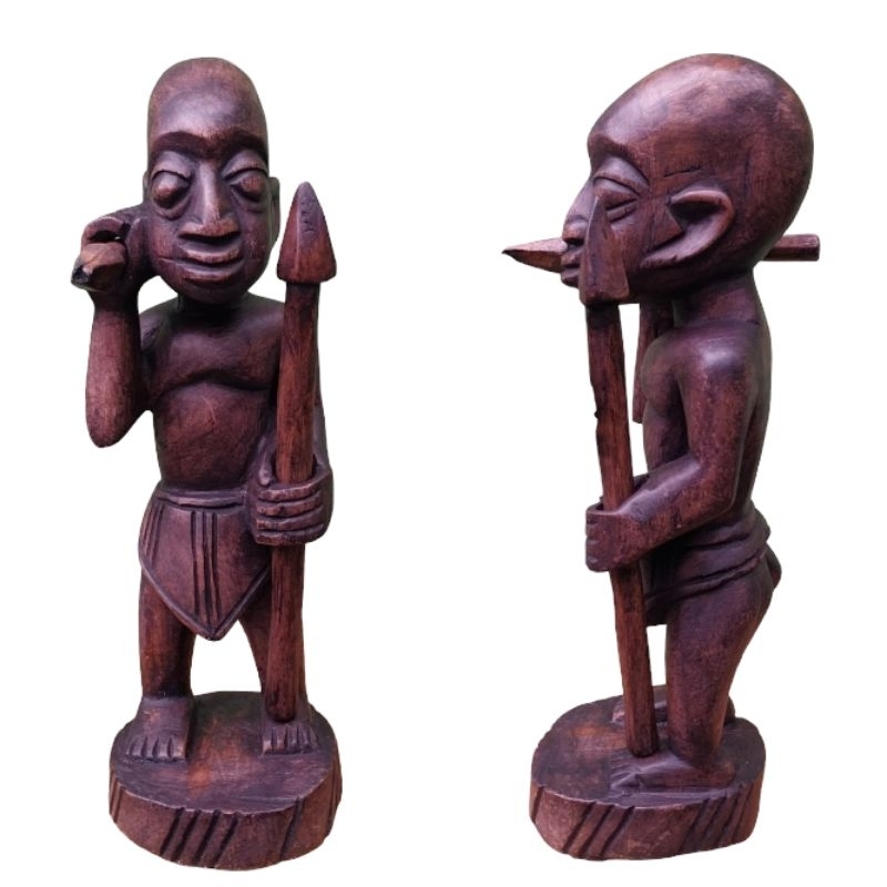ESU OLOFA | EXU | IMAGEN AFRICANO (48cm) | Shopee Brasil