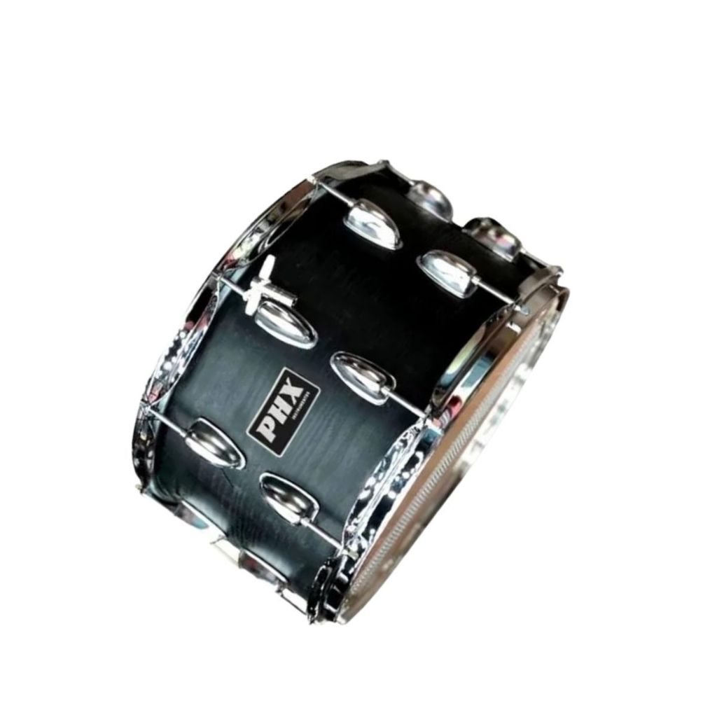 CAIXA BATERIA PHX MUSIC 14X8 MADEIRA CROMADO PELE CRISTAL | Shopee